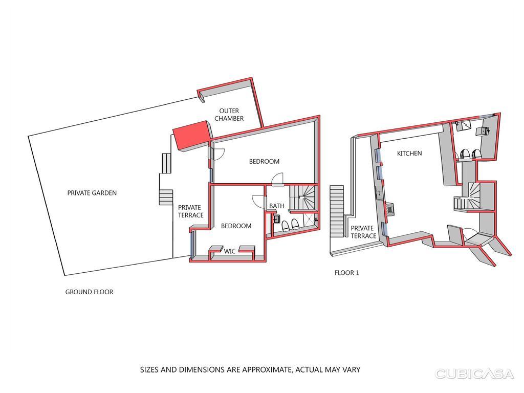 Porta Dipinta House Bergamo Alta Apartment Bilik gambar